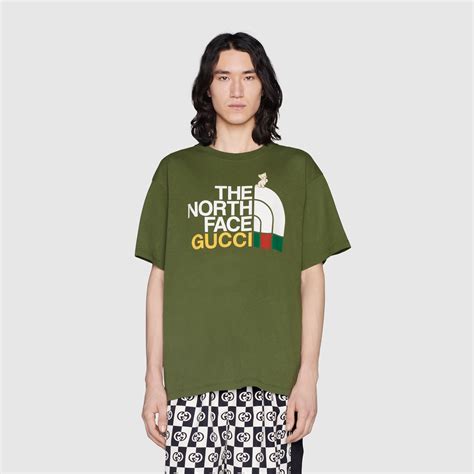 north face x gucci tee